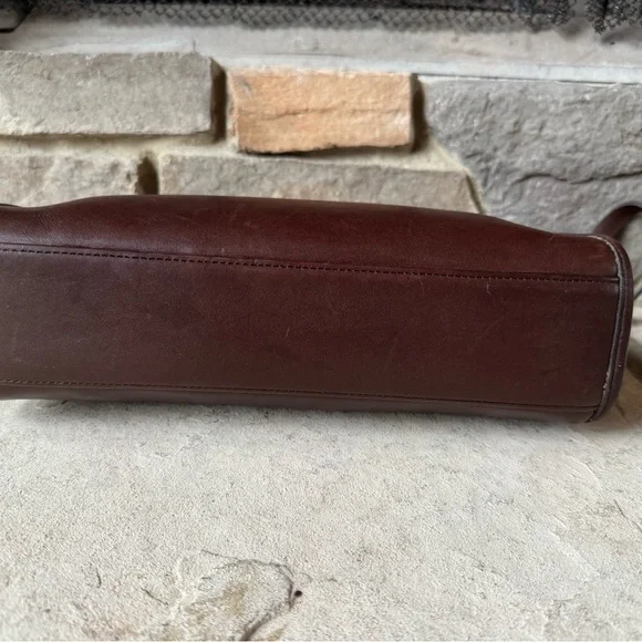 Coach Dark Brown Leather Crossbody Bag - Picture 4 of 15